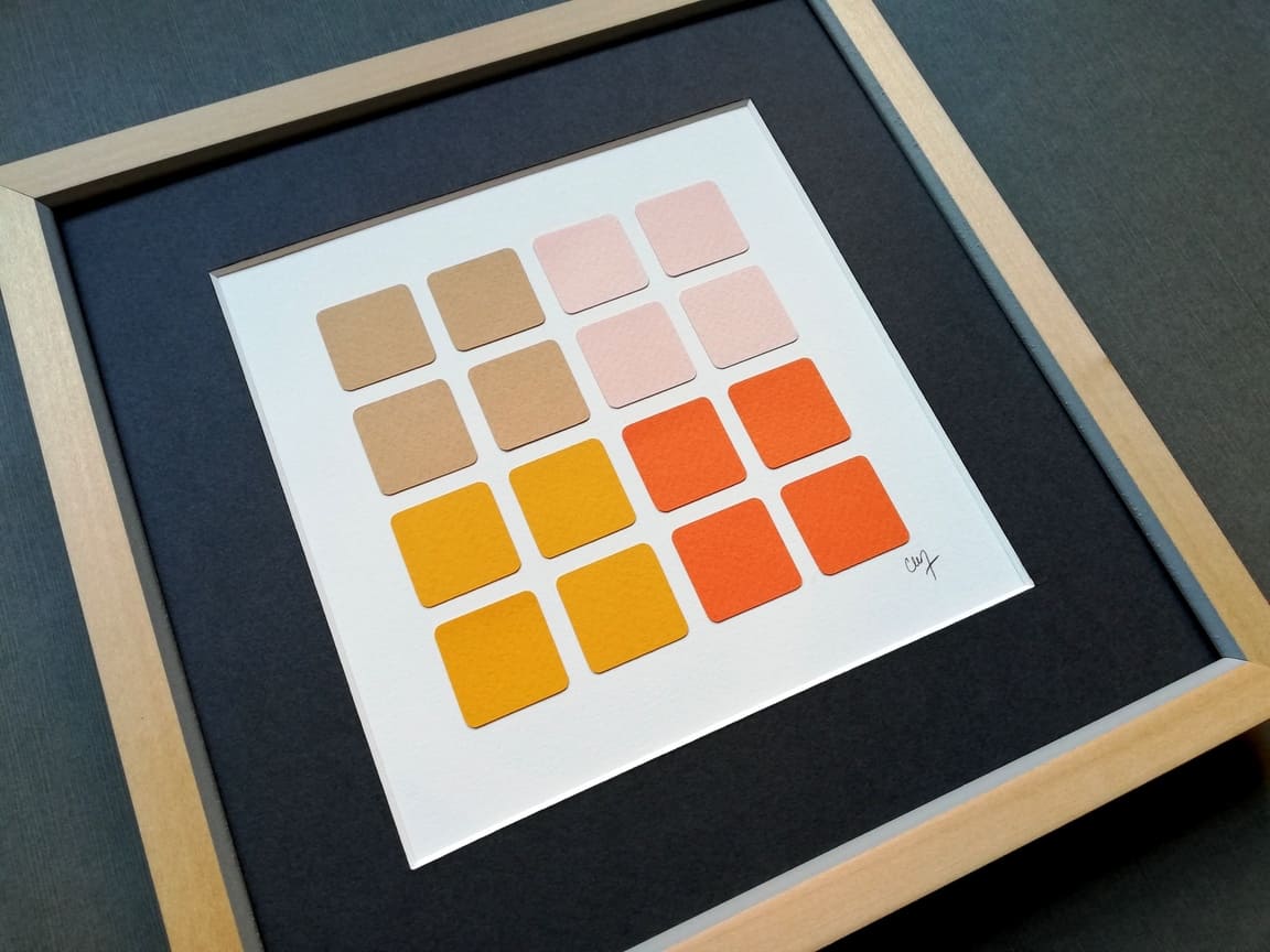 PIXELS Palette chromatique orange